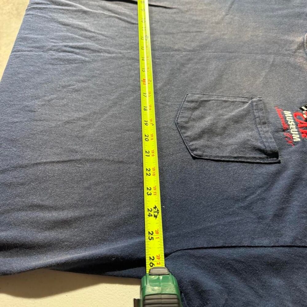 Gildan Men's Navy and Blue T-shirt - Picture 7 of 7